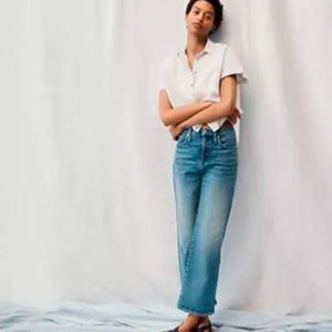 Madewell Slim Wide-Leg Crop Jeans